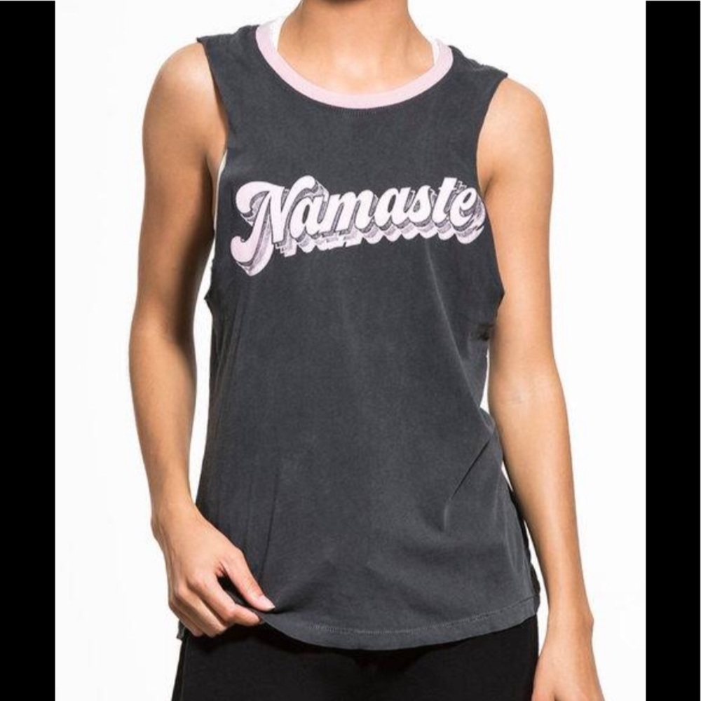 Spiritual Gangster Namaste Groovy Rocker Tank S